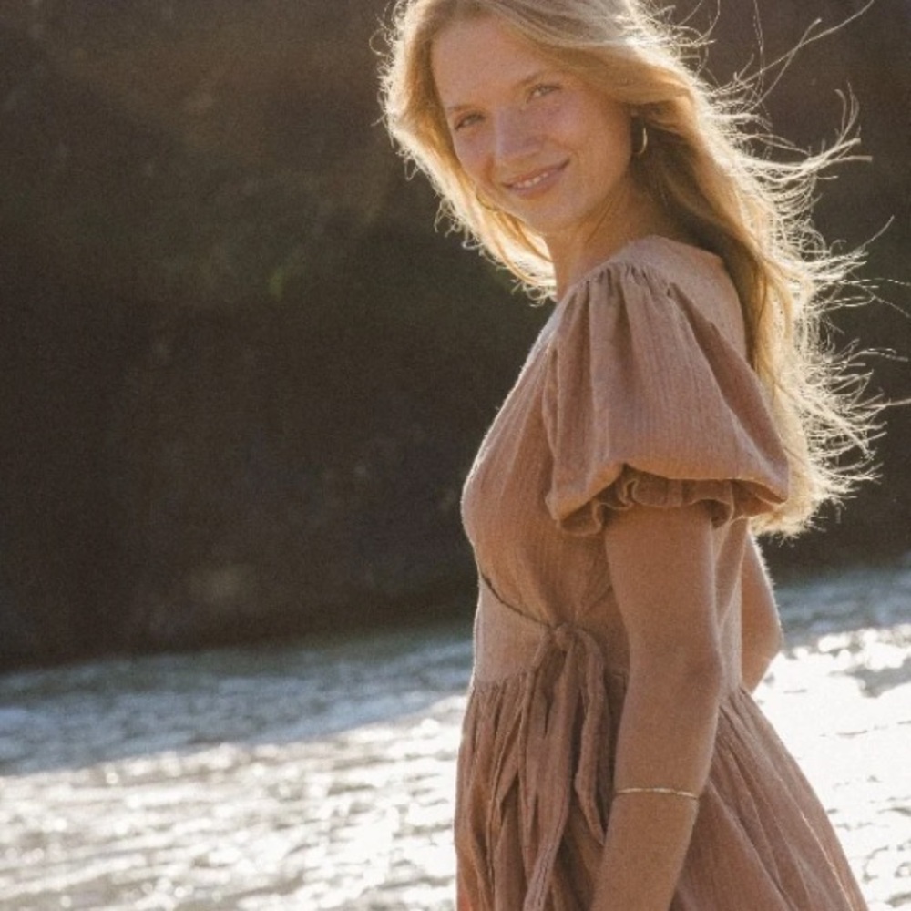 Daughters of India Uma Maxi Dress Clay